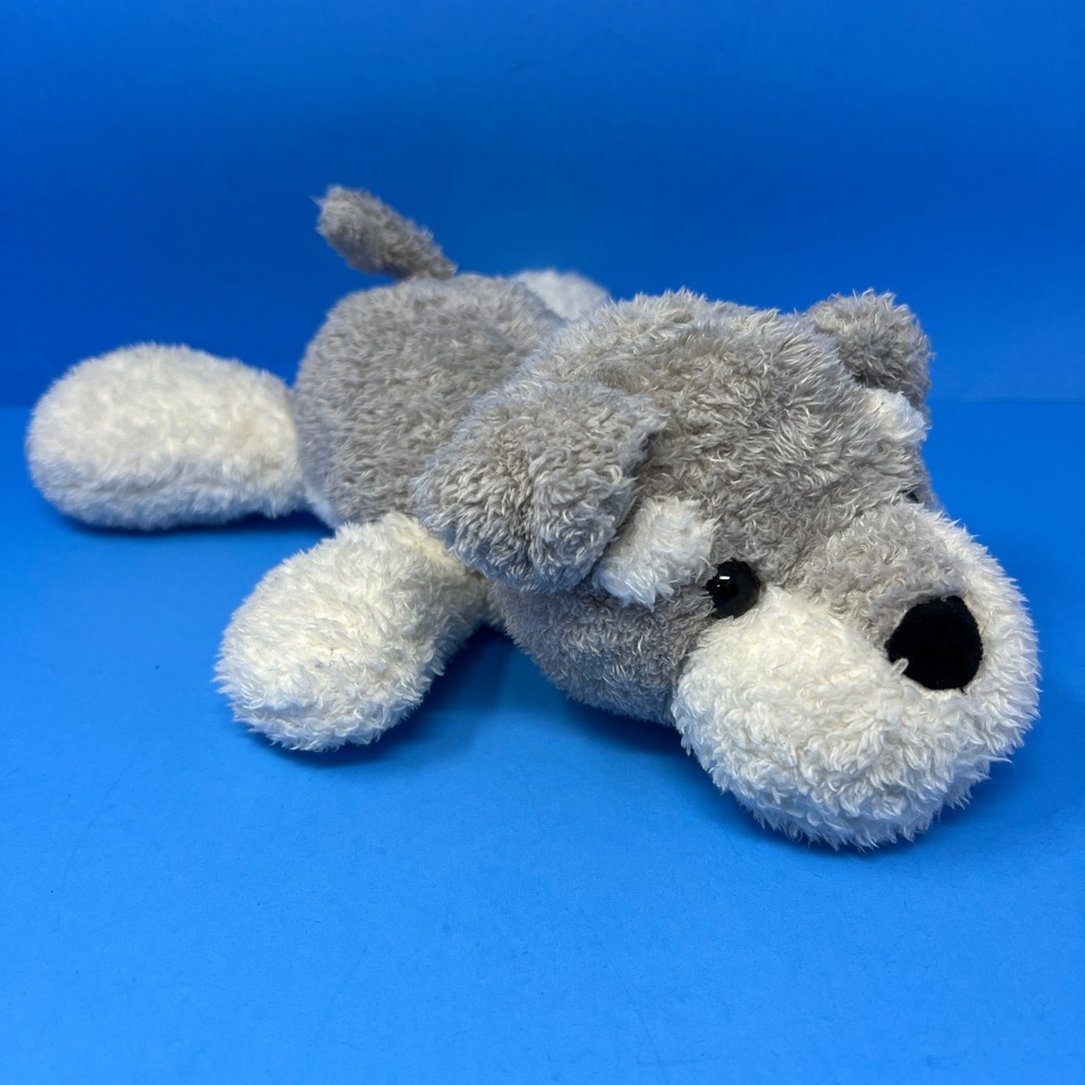 Spark Create Imagine Schnauzer Plush 9 Inch Gray White Floppy Dog Toy 2020